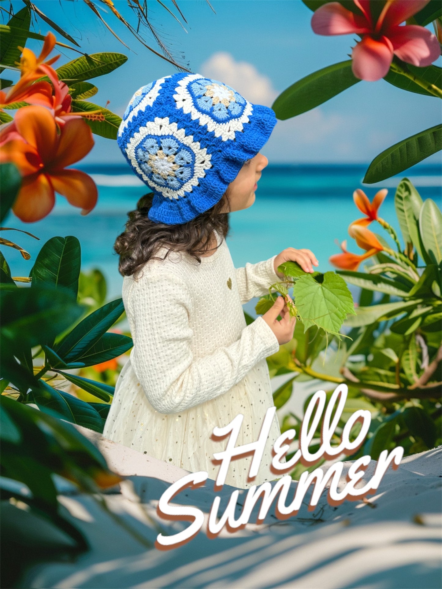 Granny square Bucket Hat