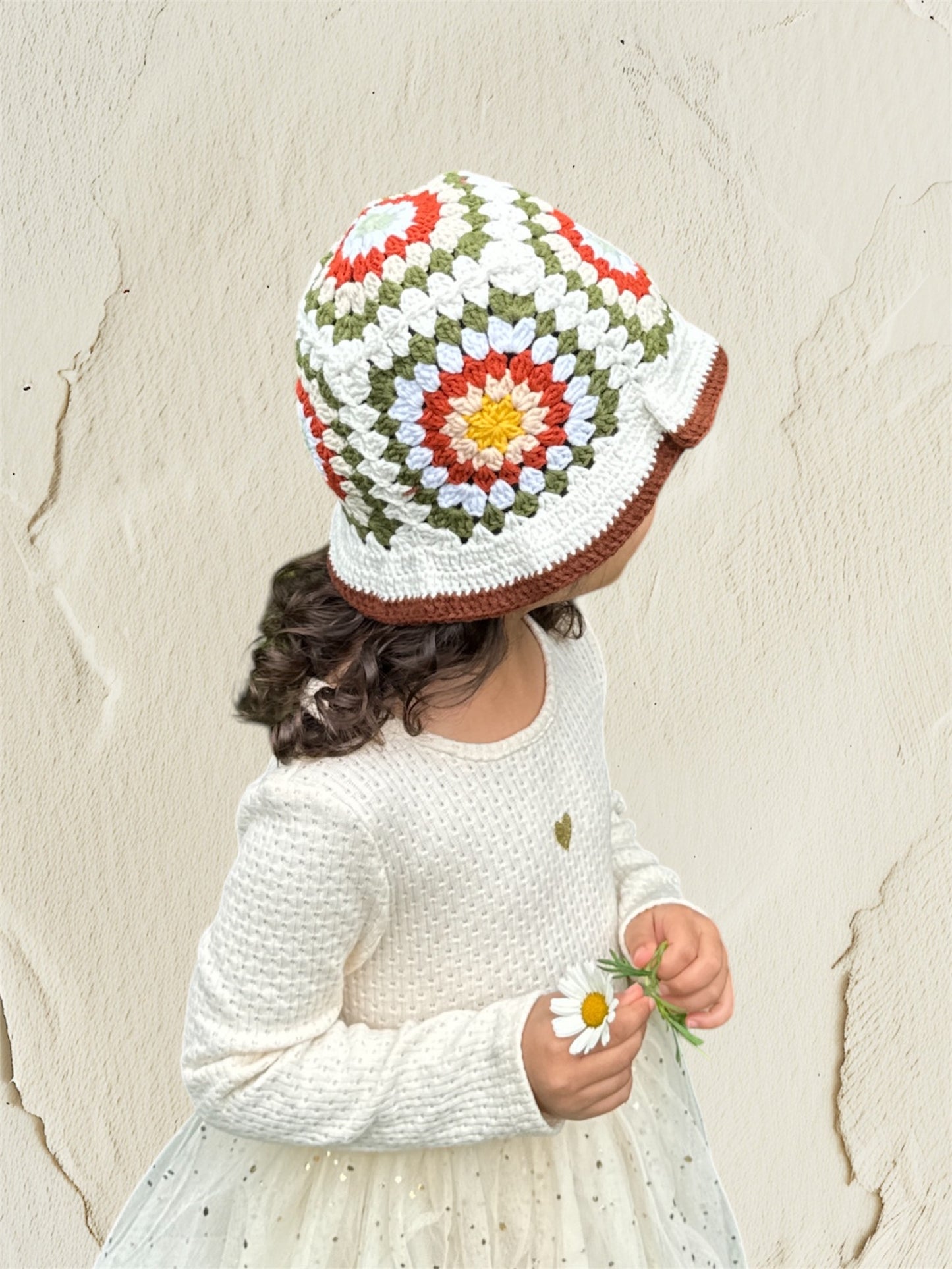 Granny square Bucket Hat