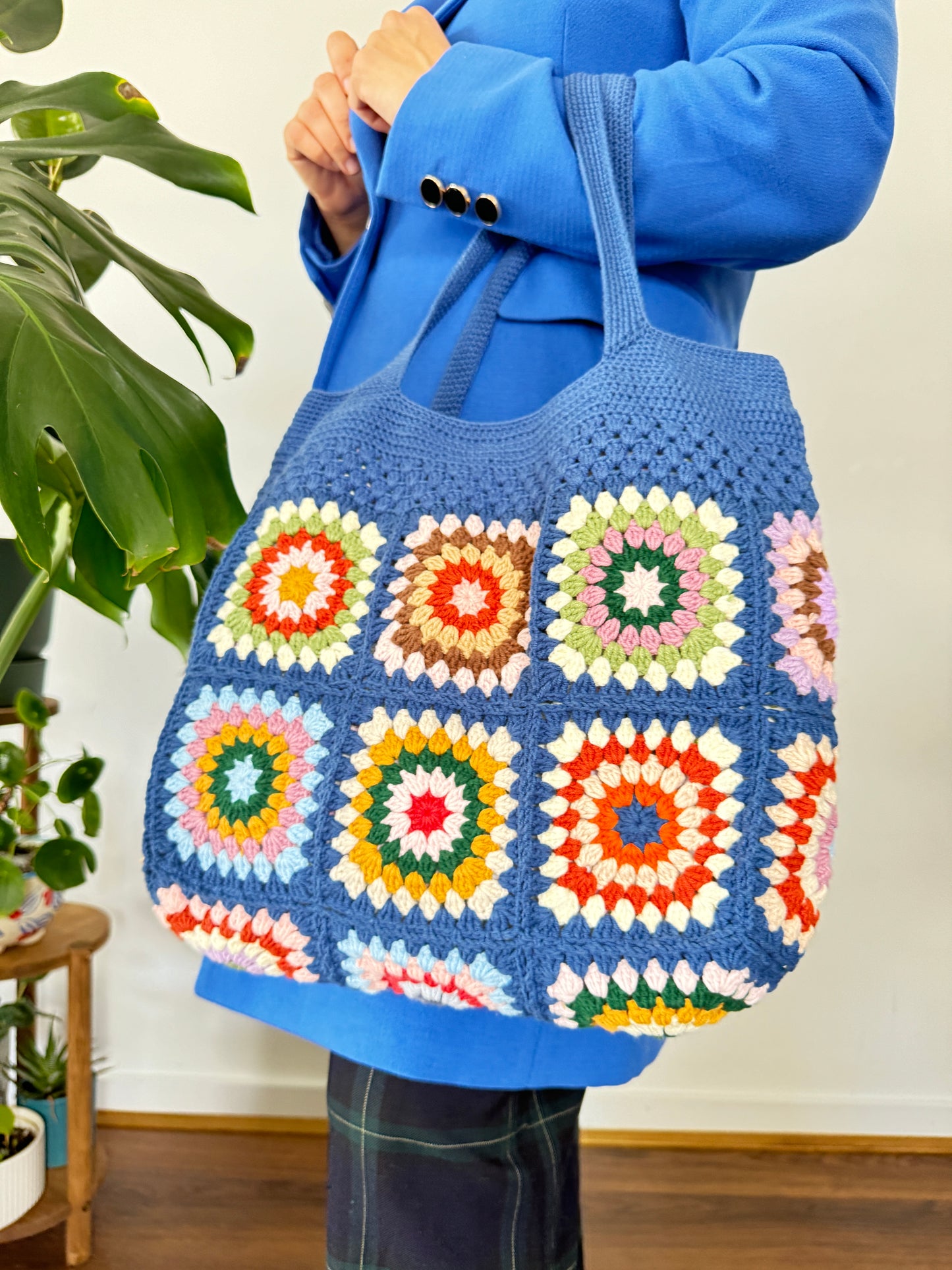 Handmade Crochet Bag Navy