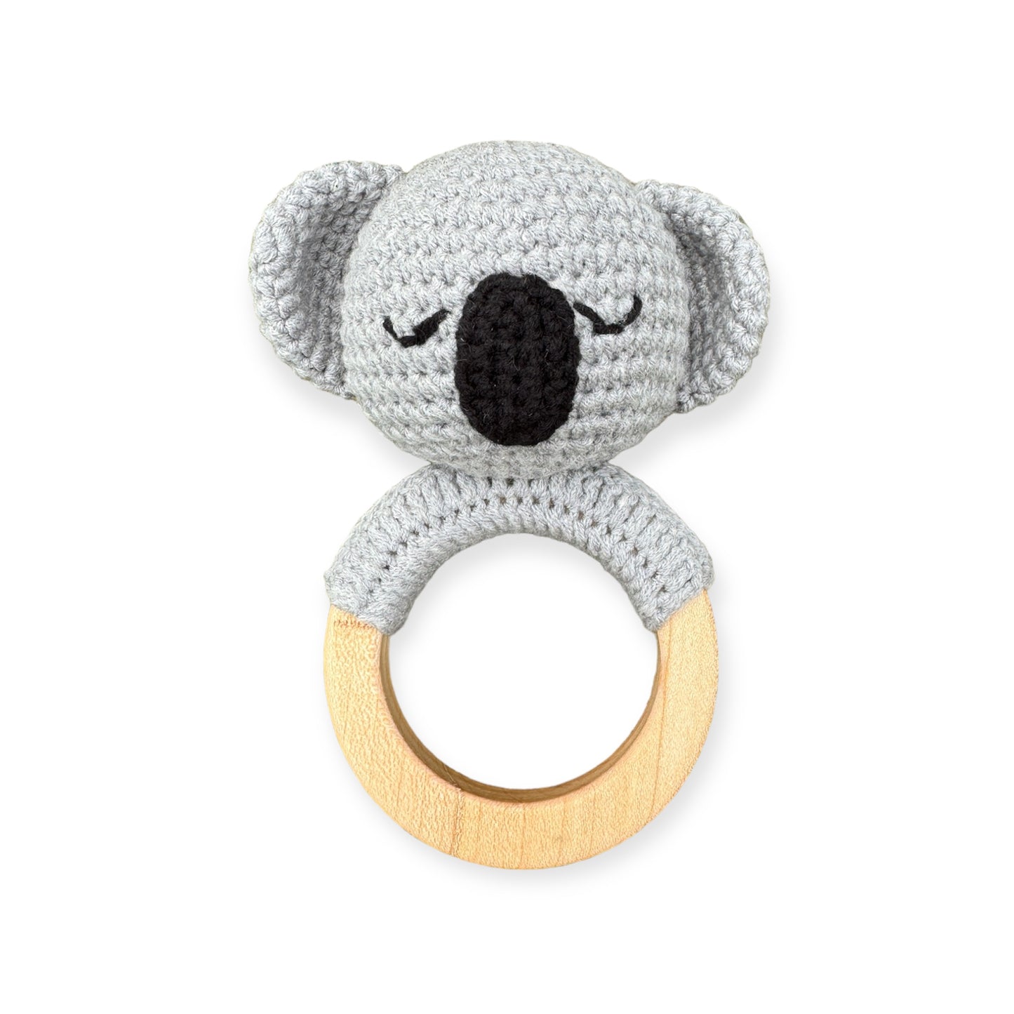 Organic Teething Ring Rattle| Koala