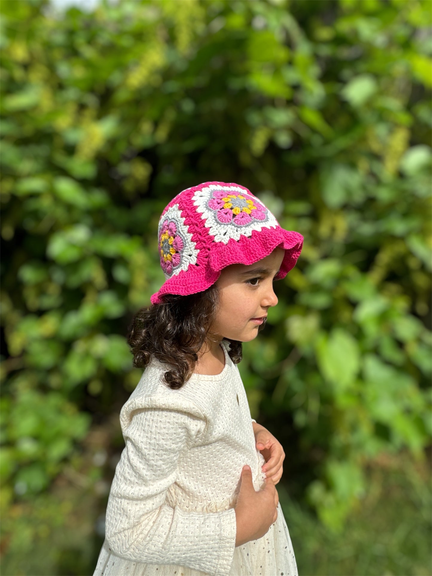 Granny square Bucket Hat