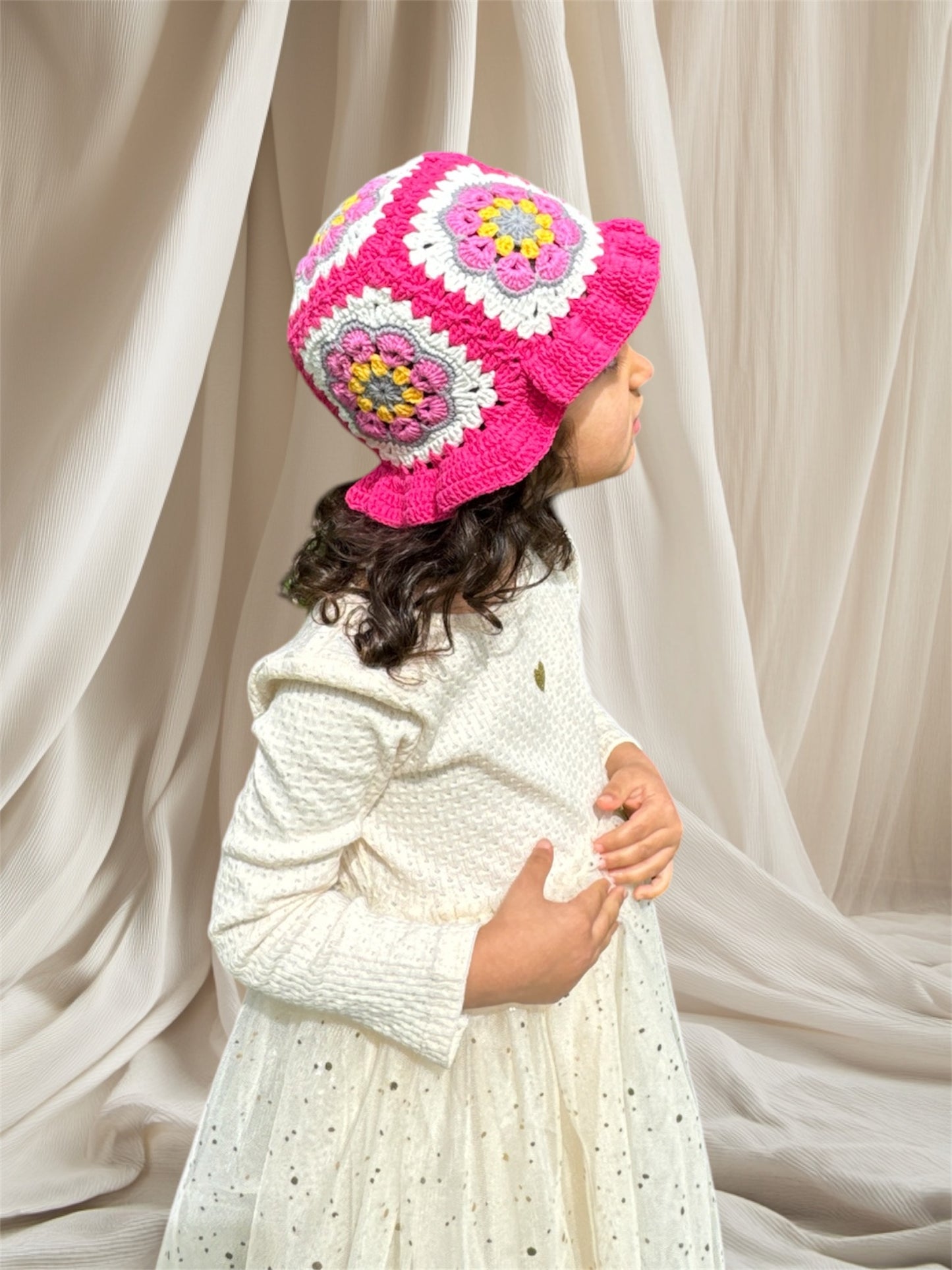 Granny square Bucket Hat
