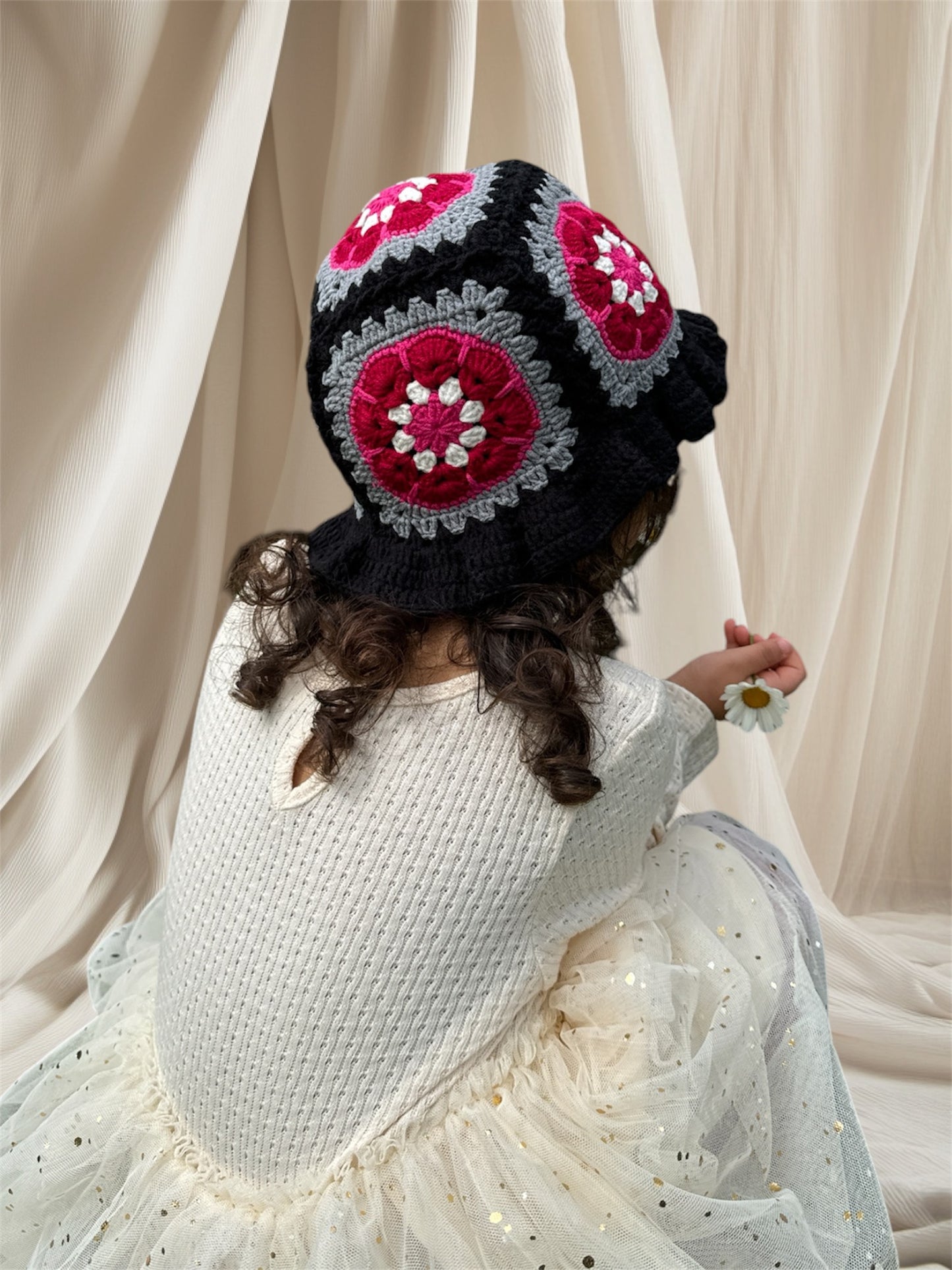 Granny square Bucket Hat