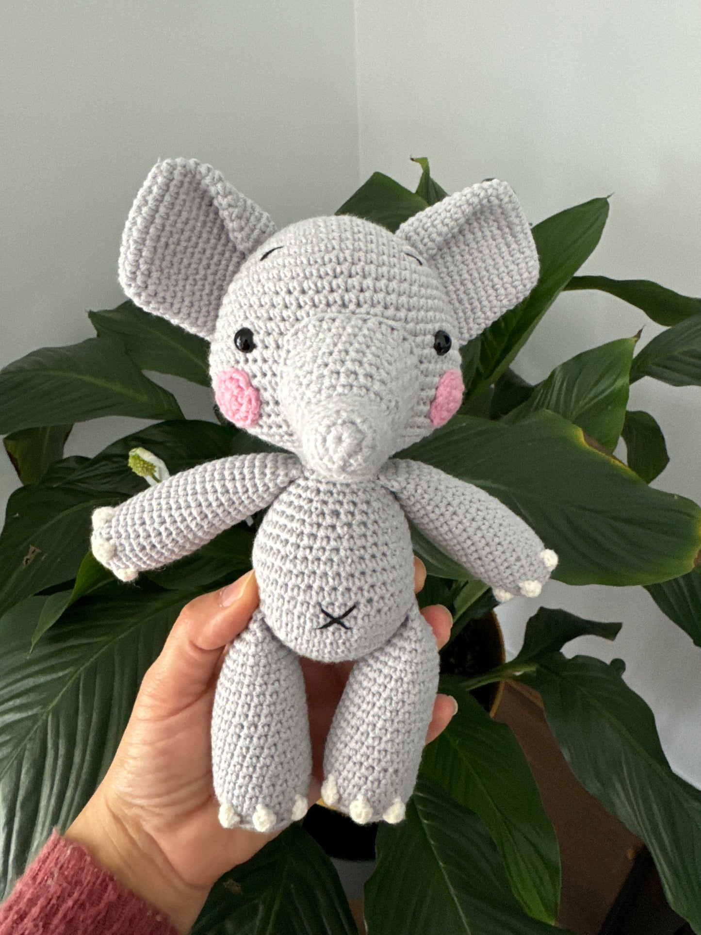 Ellie the Handmade Elephant Soft Toy