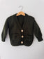 Knitted Boy Cardigan | Dark Green