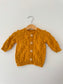 Knit PomPom Cardigan | Mustard