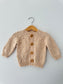 Knit PomPom Cardigan | Natural