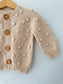 Knit PomPom Cardigan | Natural