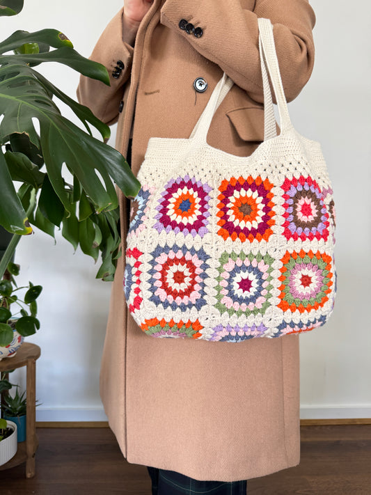 Granny Square Crochet Bag