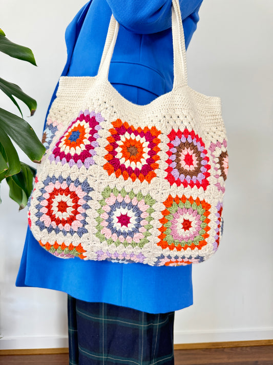 Granny Square Crochet Bag