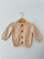 Knit PomPom Cardigan | Natural