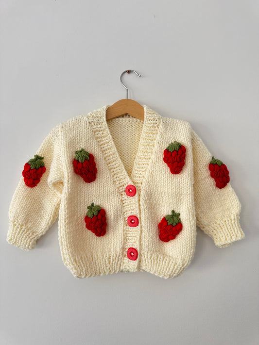 Handmade Strawberry Cardigan