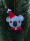 Koala And Kangaroo Christmas Friends