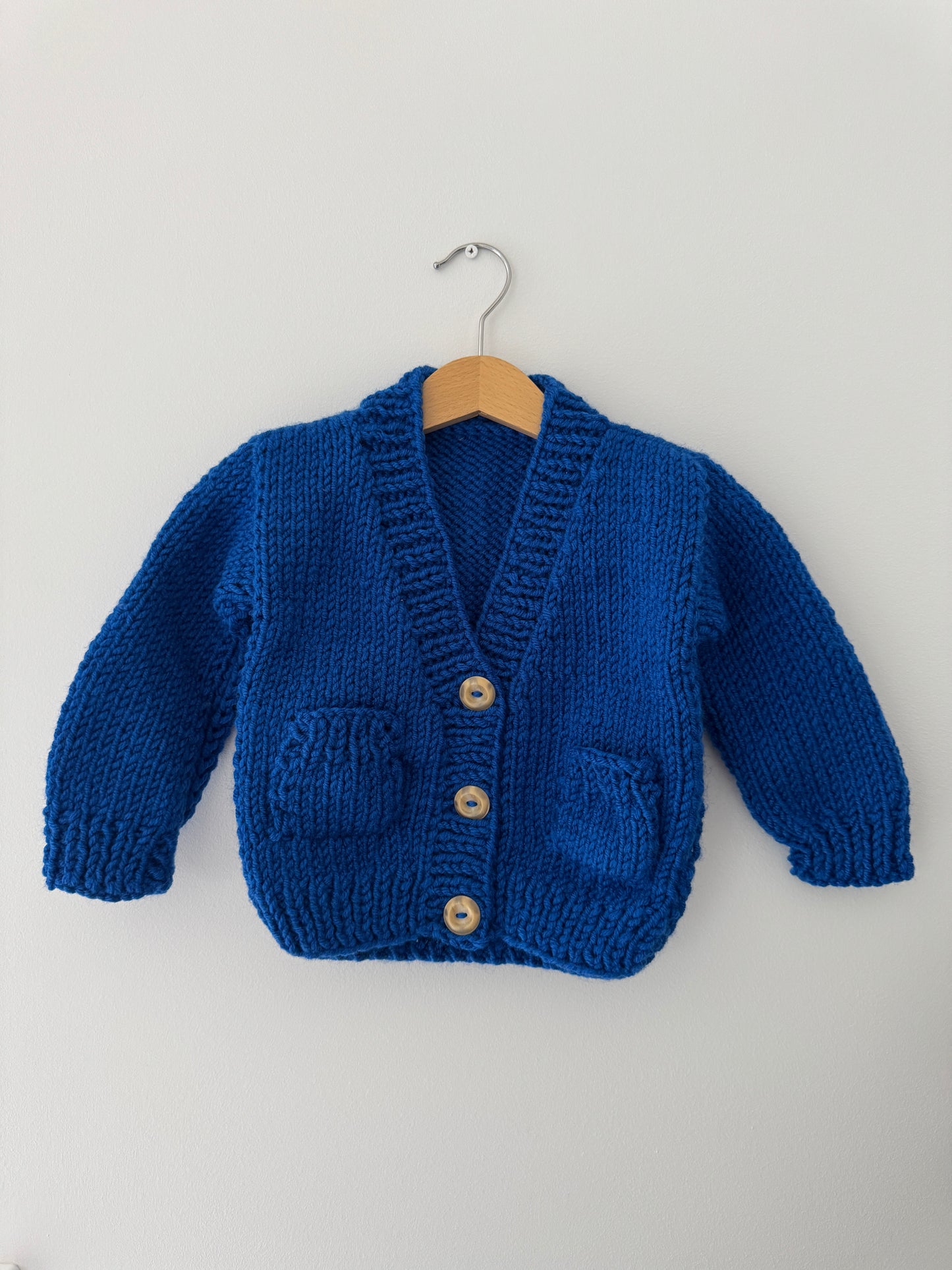 Knitted Boy Cardigan | Navy