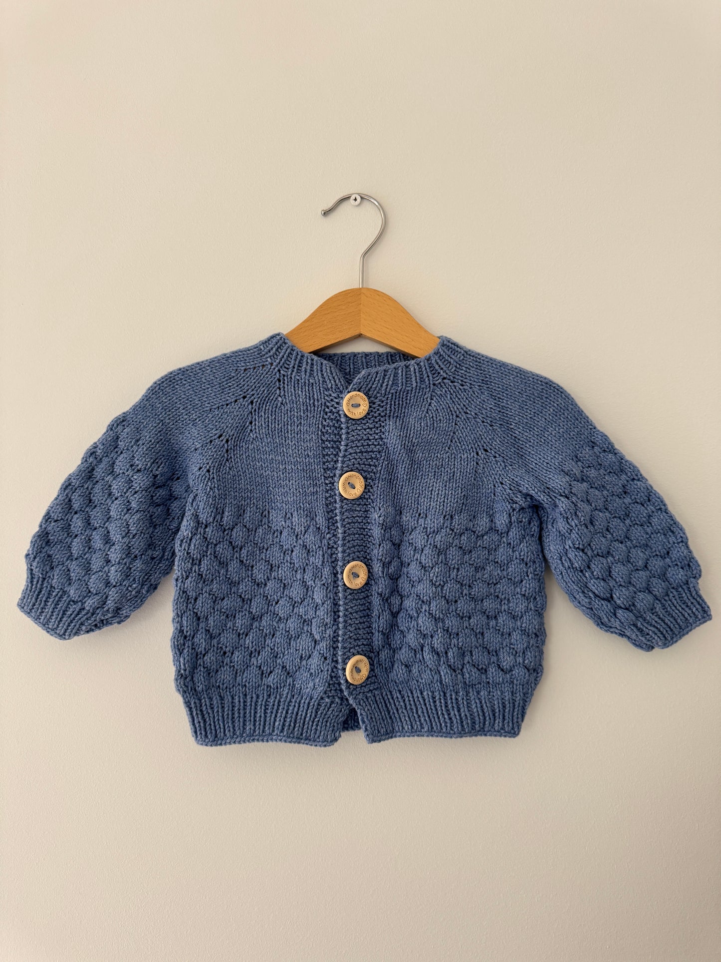 Knitted Boy Cardigan | Blue