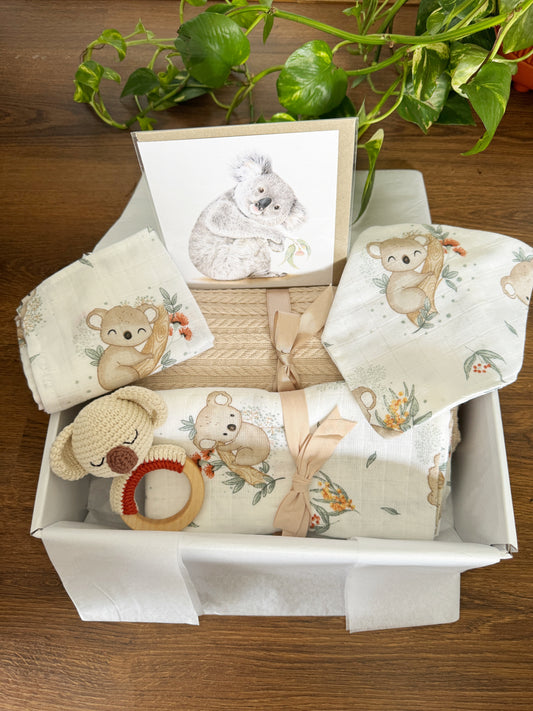 Unisex Newborn Koala Essentials Gift Box