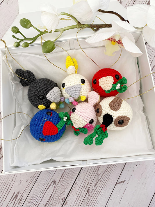 Australian Birds Ornaments | Set of 6